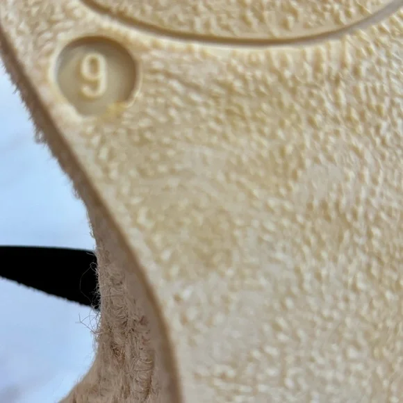 Saks Fifth Avenue Black and Tan Espadrille Sandals - Picture 5 of 6